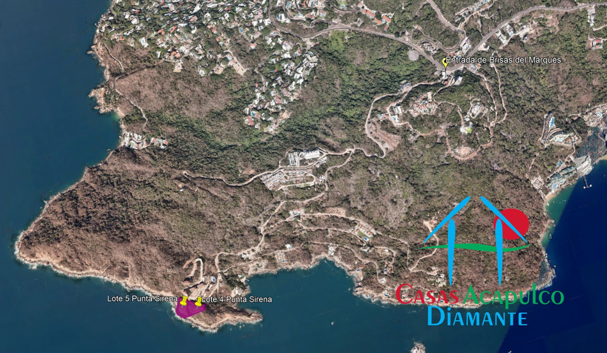 Terreno Brisas del Marqués Punta Sirena lotes 4 y 5 - Vista aérea 1